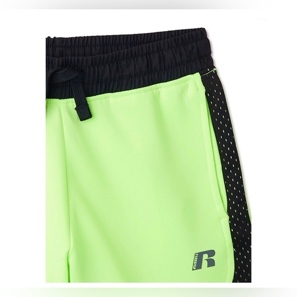 Boys’ Green & Black reflective mesh Pull-On Active athletic Shorts size‎ 10-12 L - Picture 7 of 8